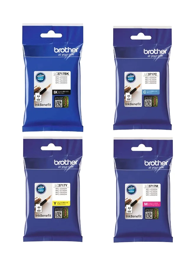 Premium Ink Cartridge Set for Office Printers (Multicolor, 4-Pack) i0rp8