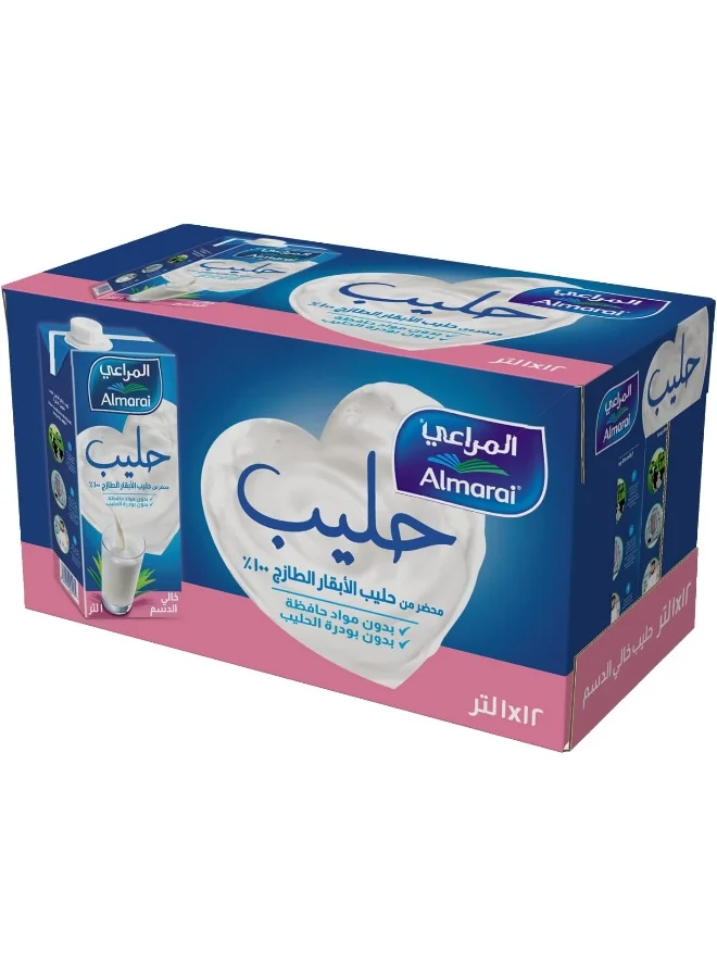 Almarai Fat Free UHT Milk (12 Pack x 1 Litre) c67nb