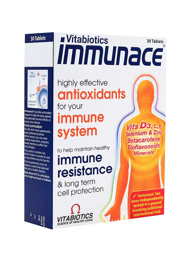 Vitabiotics Immunace Immune Support Supplement (30 Capsules) ivyz0