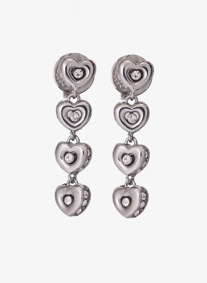Premium Crystal Heart Pendant Necklace Elegant Jewelry for Women (24mm) 96x9b
