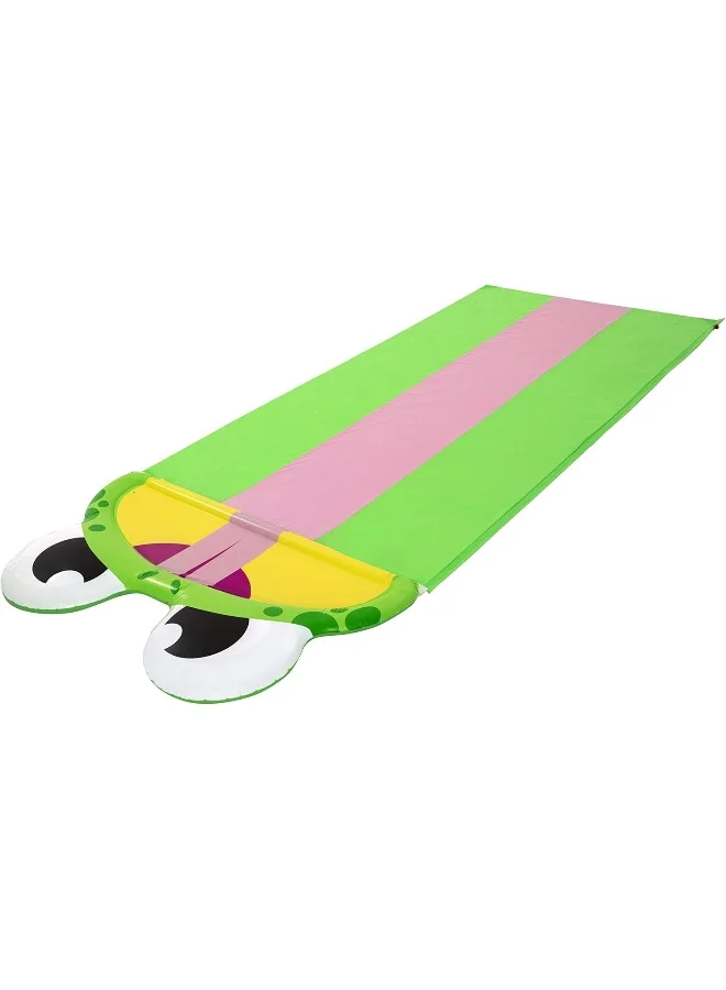 Friendly Frog Inflatable Water Slide for Kids Premium PVC Outdoor Garden Play Set (Multi Color, 488 cm) 0zxge