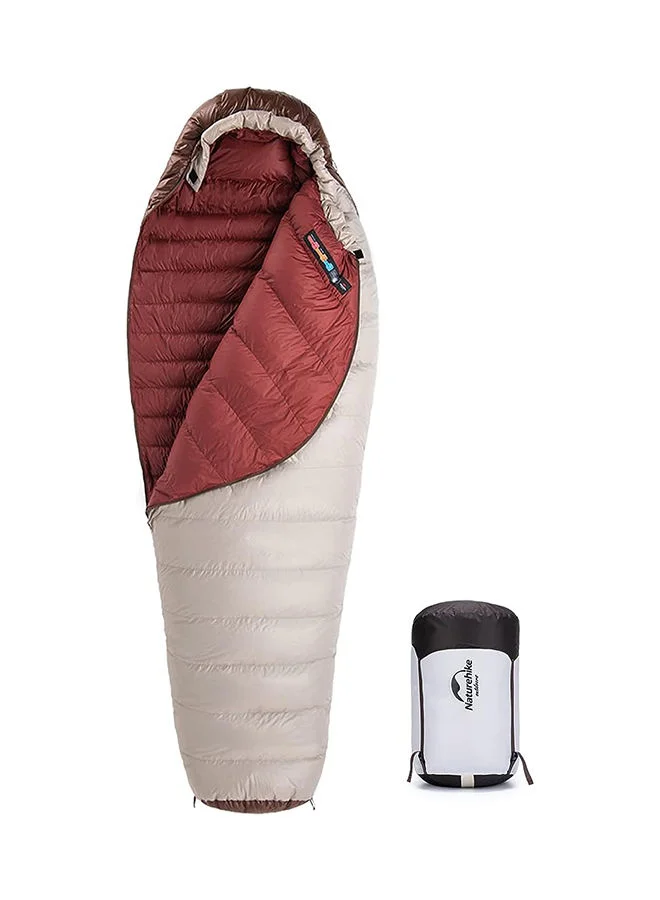 Naturehike Snowbird Mummy Sleeping Bag Premium Duck Down Insulation (380g, Lightweight) dljbr