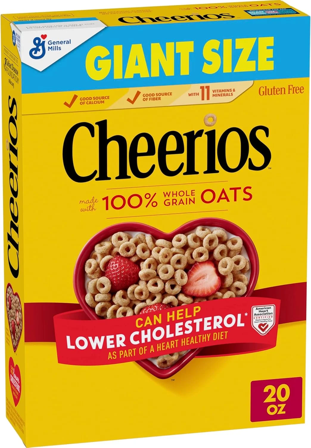 Whole Grain Oat Cereal Gluten Free Heart Healthy Breakfast (567 g) e5wub