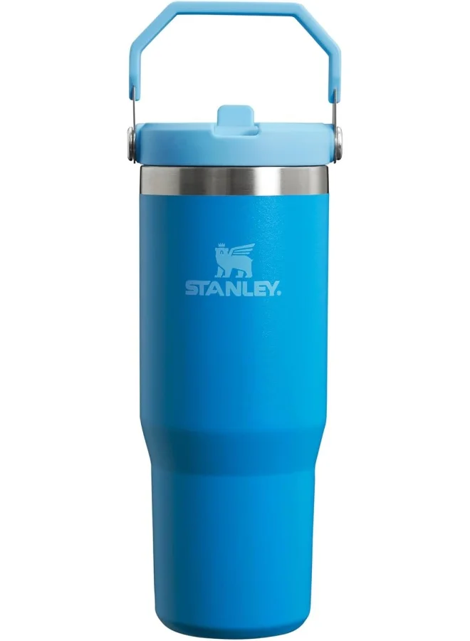 Premium Insulated Flip Straw Water Jug (Azure, 890 mL) - Durable Stainless Steel Hydration Gear for Active Lifestyles 6mmkk