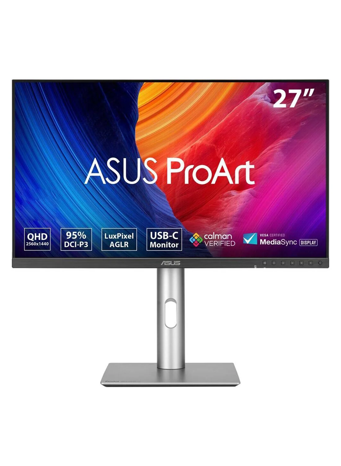 Professional QHD IPS Monitor 27-inch 100Hz High-Resolution Display for Creative Design (Silver, 27-inch) w10xl