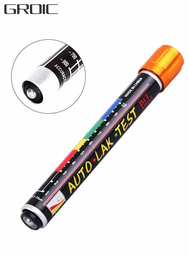 GROIC Paint Thickness Gauge Digital Coating Tester for Automotive Body Inspection (Professional Grade, 0.1mm Precision) d9o9n
