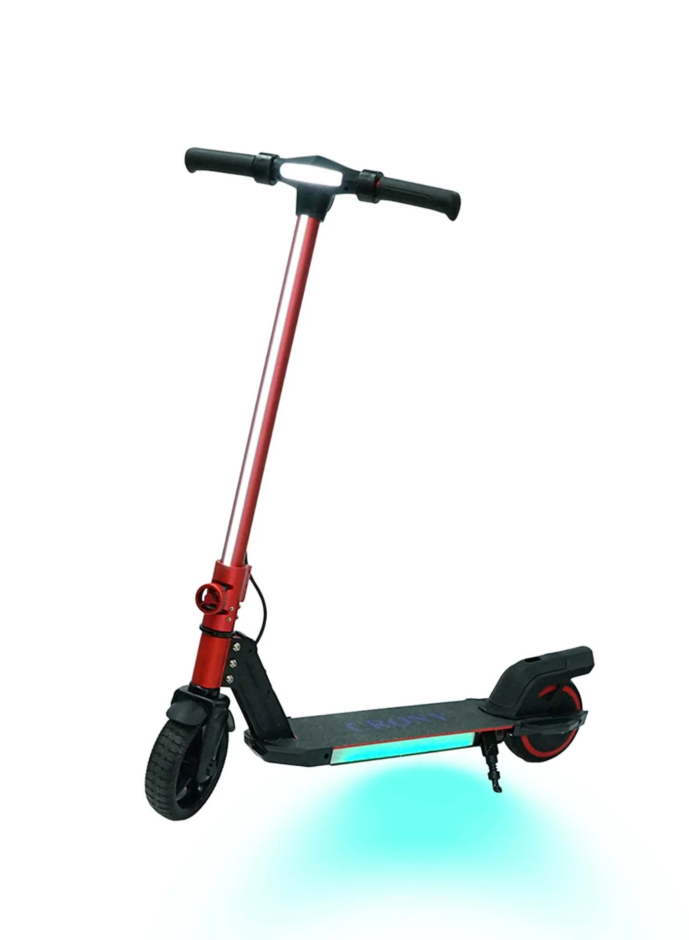 Crony S31 Electric Scooter for Kids, Lightweight Aluminum Alloy Frame, Foldable Design with LED Lights (Red, 130W Motor) jbmzf