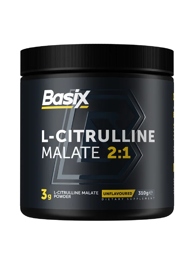 Basix L-Citrulline Malate Powder Premium Amino Acid Supplement (Unflavoured, 310g) ocula
