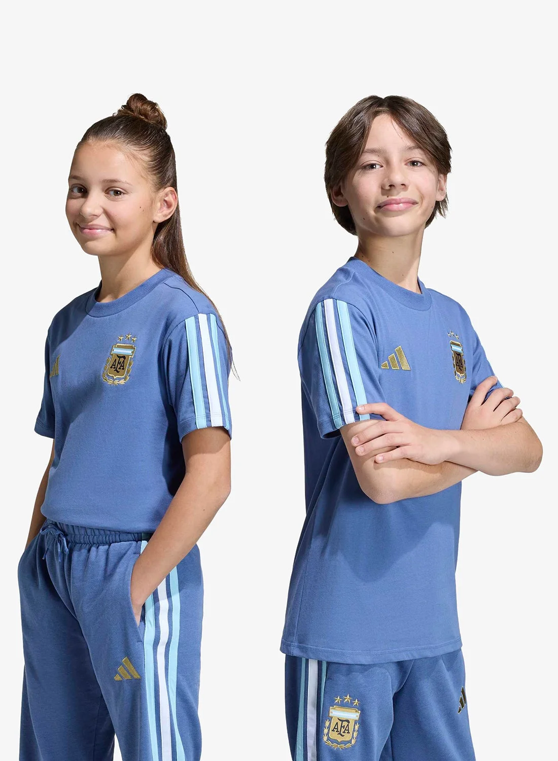 Sport Argentina DNA Graphic T-Shirt Premium Cotton Breathable Athletic Apparel for Kids ow93s
