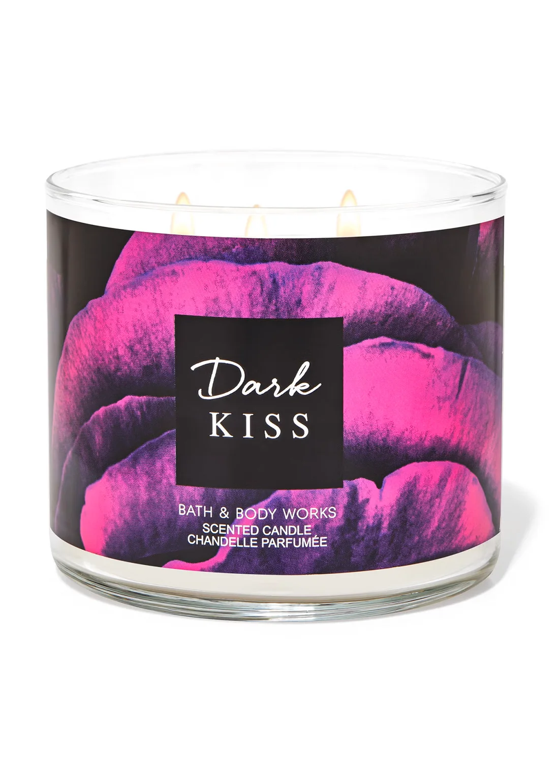 Premium Scented 3-Wick Candle Dark Kiss Fragrance (411g) ypxlc