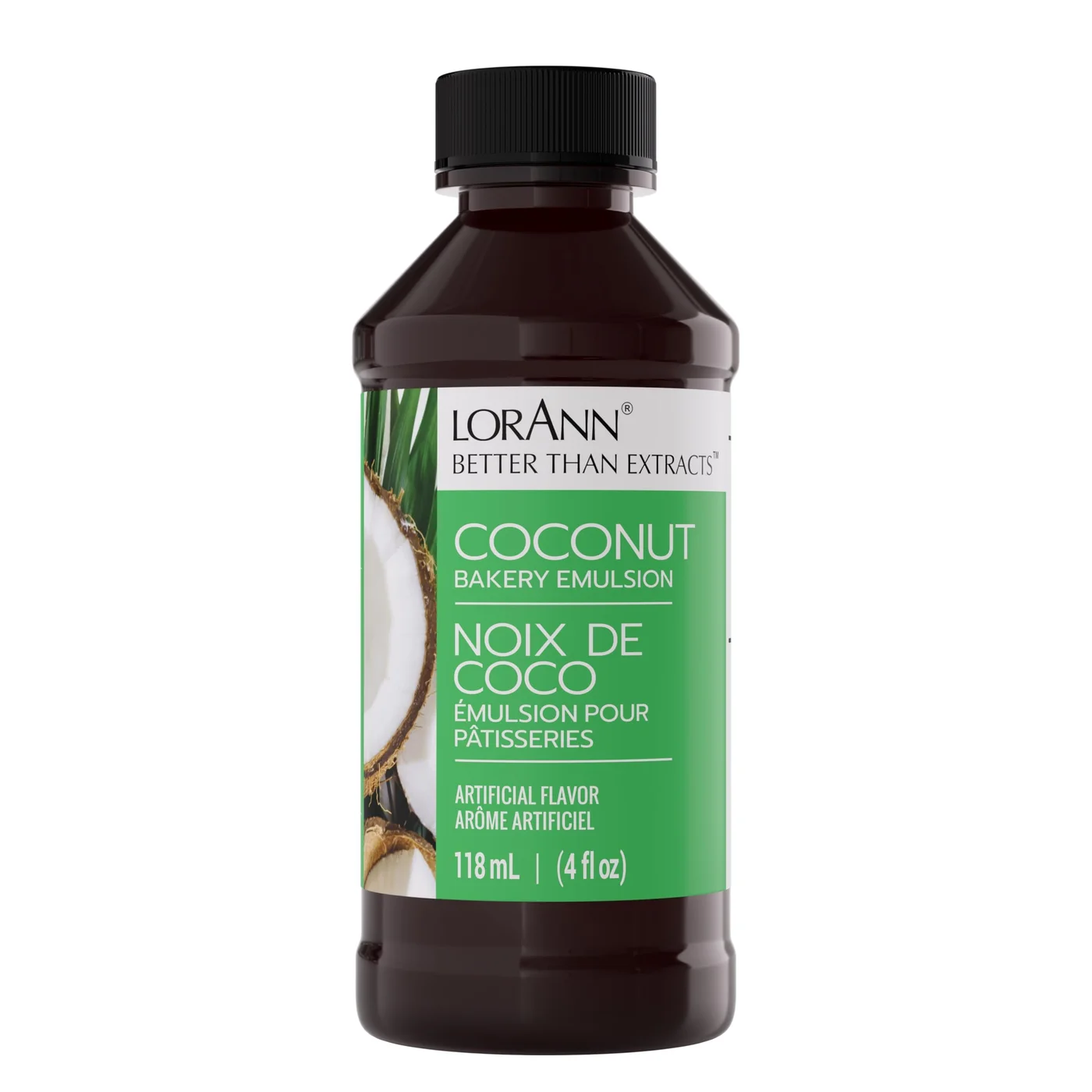 Premium Coconut Bakery Emulsion Flavoring for Cakes and Desserts (118 mL) jpb7h