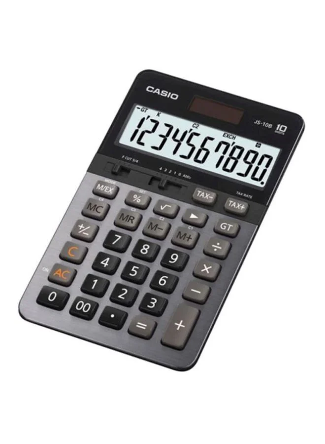 Premium 10-Digit Desktop Calculator Professional Office Tool (Grey, 1 Unit) iz2qo