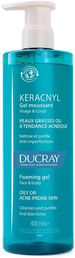 Premium Face and Body Cleansing Gel for Oily and Blemish-Prone Skin (400 mL) nvupl