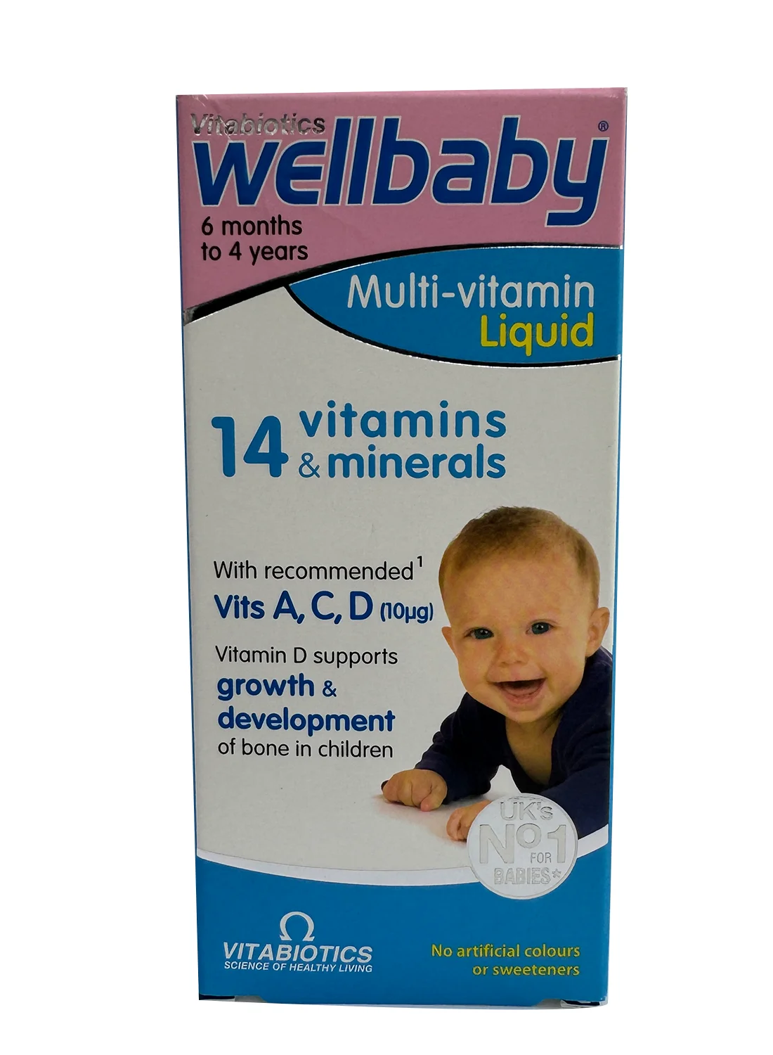Vitabiotics Wellbaby Infant Liquid Multivitamin Supplement (150 mL) v16k5