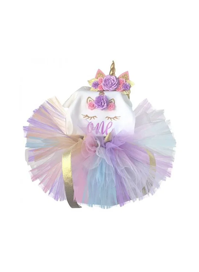 Loquat Unicorn Romper with Headband Set Premium Soft Cosplay Costume for Babies (Pink, 0-6 Months) 2og6j
