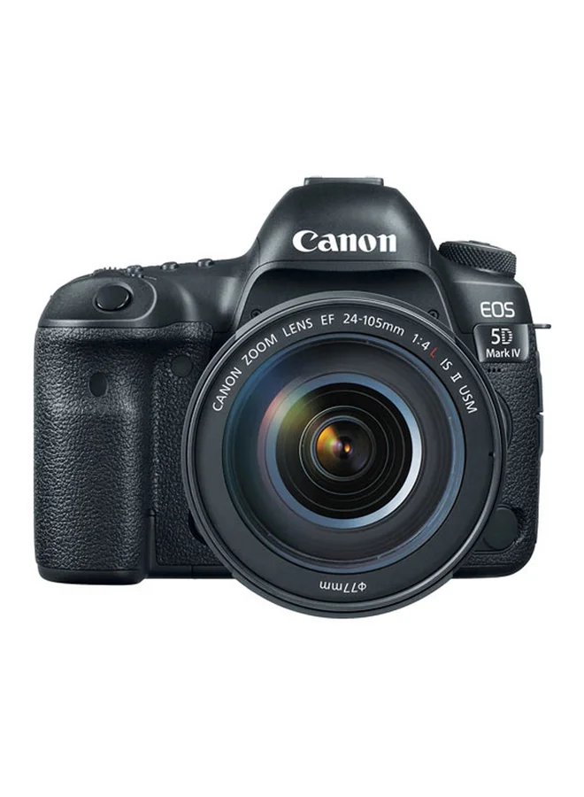 Professional Full-Frame DSLR Camera Kit with 24-105mm Lens 30.4 MP High-Resolution Touchscreen Wi-Fi GPS Enabled (Black, 1 Kit) zi0if