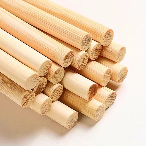 Dtmasao Unfinished Bamboo Dowel Rods for DIY Crafts and Woodworking Projects (50 Pieces, 30 cm x 1 cm) bo8o2