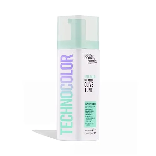 Technocolor Emerald Express Self Tanning Foam Deep Olive Tone (200 mL) z68ez