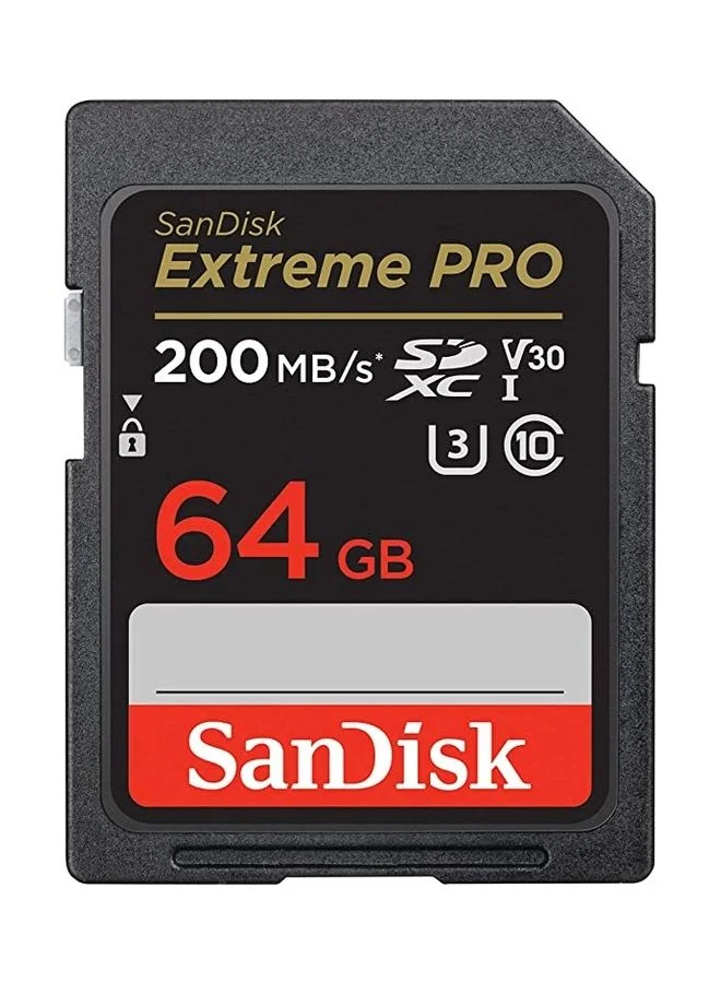 Professional High-Speed SDXC Memory Card (64 GB, UHS-I, V30, Class 10) for 4K UHD Video Recording and Photography uwllk