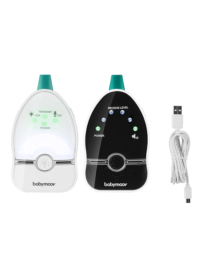 Easy Care Audio Baby Monitor with Nightlight and Low Emission Technology (500 Meter Range) pghid