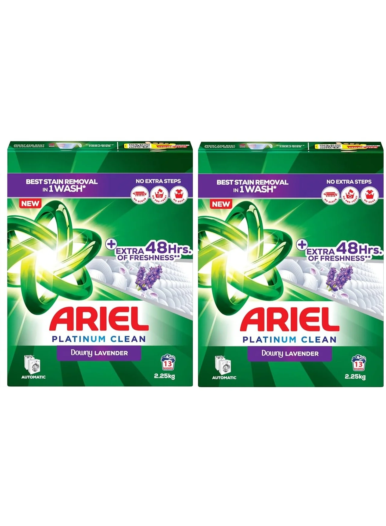Premium Laundry Detergent Powder with Lavender Scent (Dual Pack, 5kg) 6g6ee
