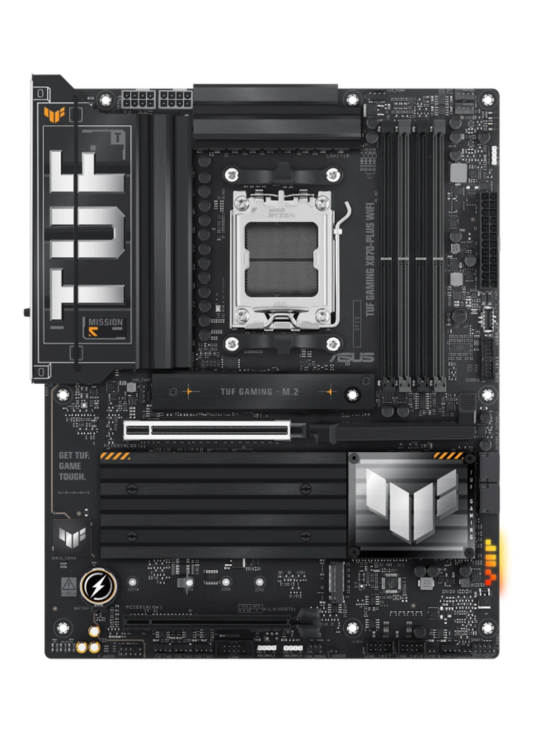 Premium ATX Gaming Motherboard X870 Chipset AM5 Socket DDR5 Support Wi-Fi 7 Dual USB4 (Black, ATX) uqy6c