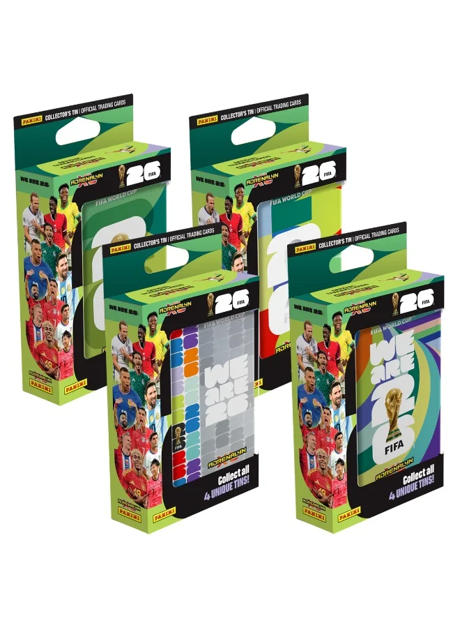 FIFA World Cup 2026 Official Collectible Trading Card Mini Tin (Premium Edition, 1 Pack) dtk8y