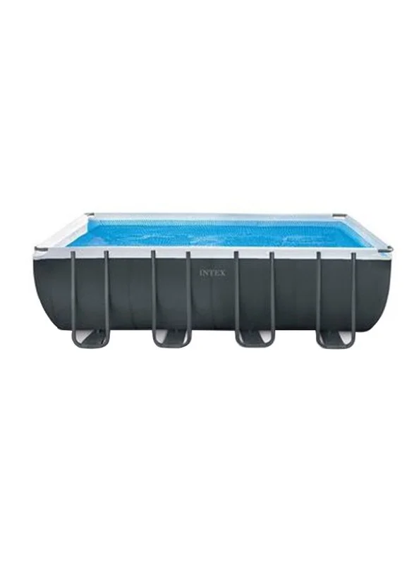 Premium Rectangular Frame Pool Set Heavy-Duty Steel Construction for Family Backyard Swimming (549x274x132cm) b7pdr