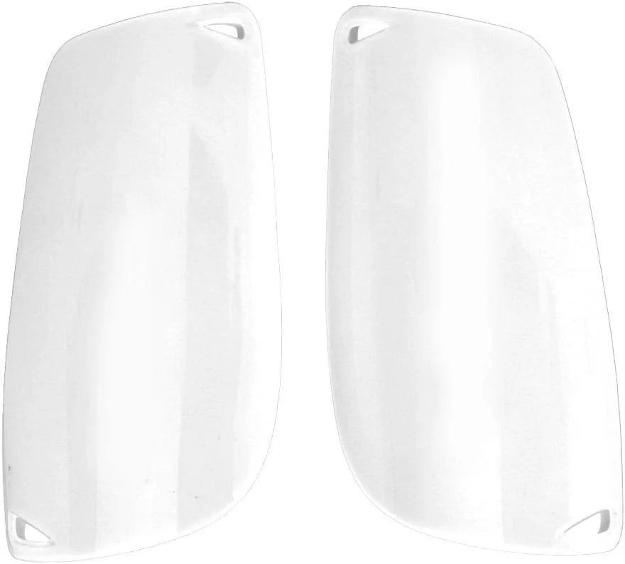 Woobles Soccer Shin Guards Protective Leg Pads Breathable Impact-Resistant Gear for Sports Training (White, 1 Pair) l0tj5