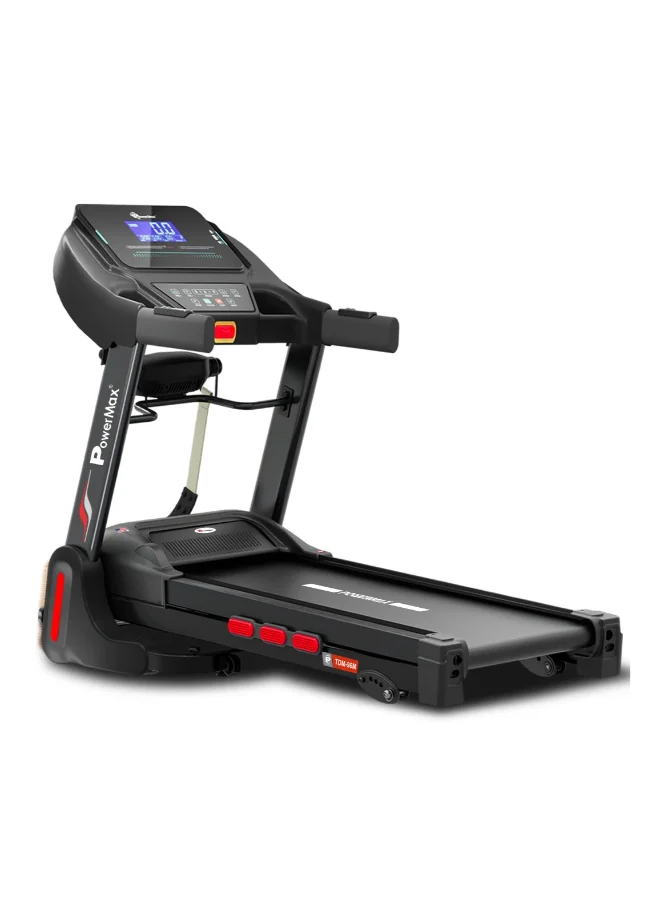 Premium Motorized Home Treadmill with Massager and Bluetooth Connectivity (4HP, 110kg Capacity, Foldable) ewb5t