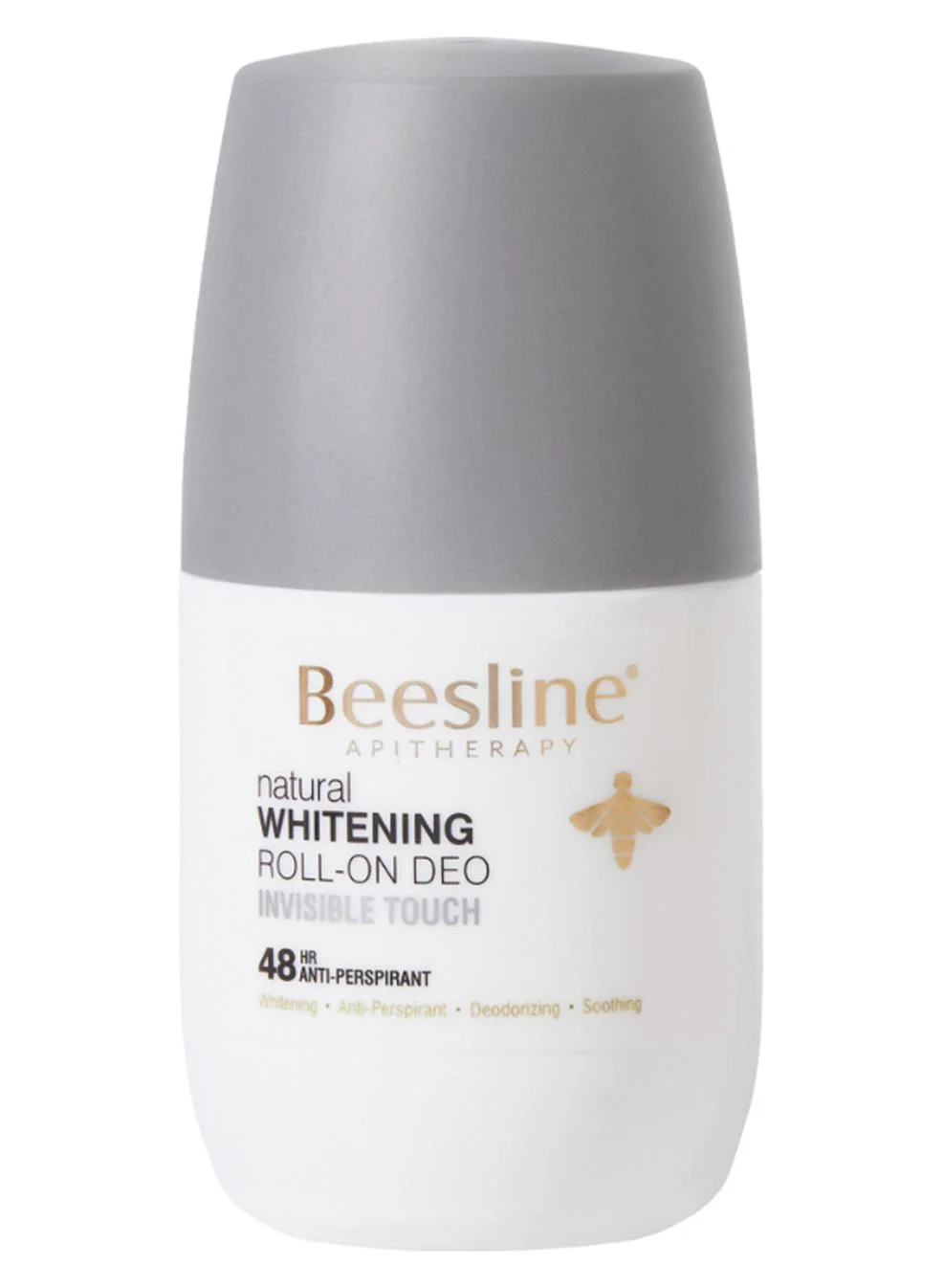 Beesline Invisible Touch Whitening Roll-On Deodorant (White, 50 mL) Premium Underarm Care for Women vhppb