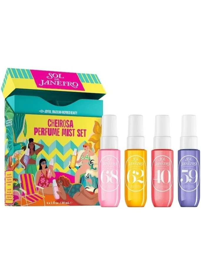 Premium Tropical Fragrance Mist Collection Set (4 x 30 mL) - Travel-Friendly Scent Assortment for Women xxv26