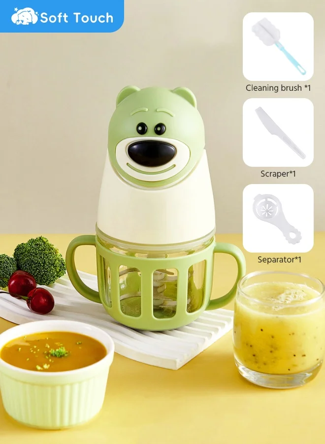 Soft Touch Baby Food Processor and Blender (300 mL, Glass) Premium Food Maker for Infants and Toddlers 6i42e