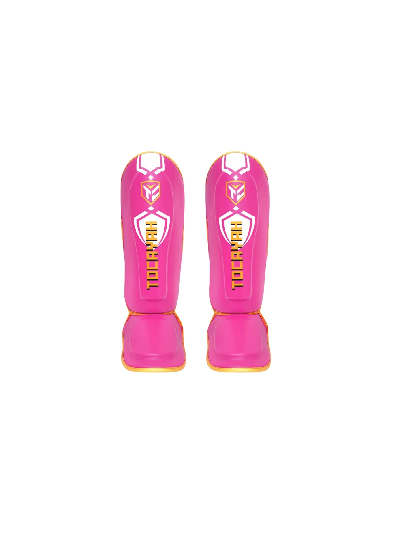 TOCAYAH Kids Muay Thai Shin Guards Lightweight PU Protective Gear for Kickboxing MMA and Martial Arts Training (One Size) zfl3i