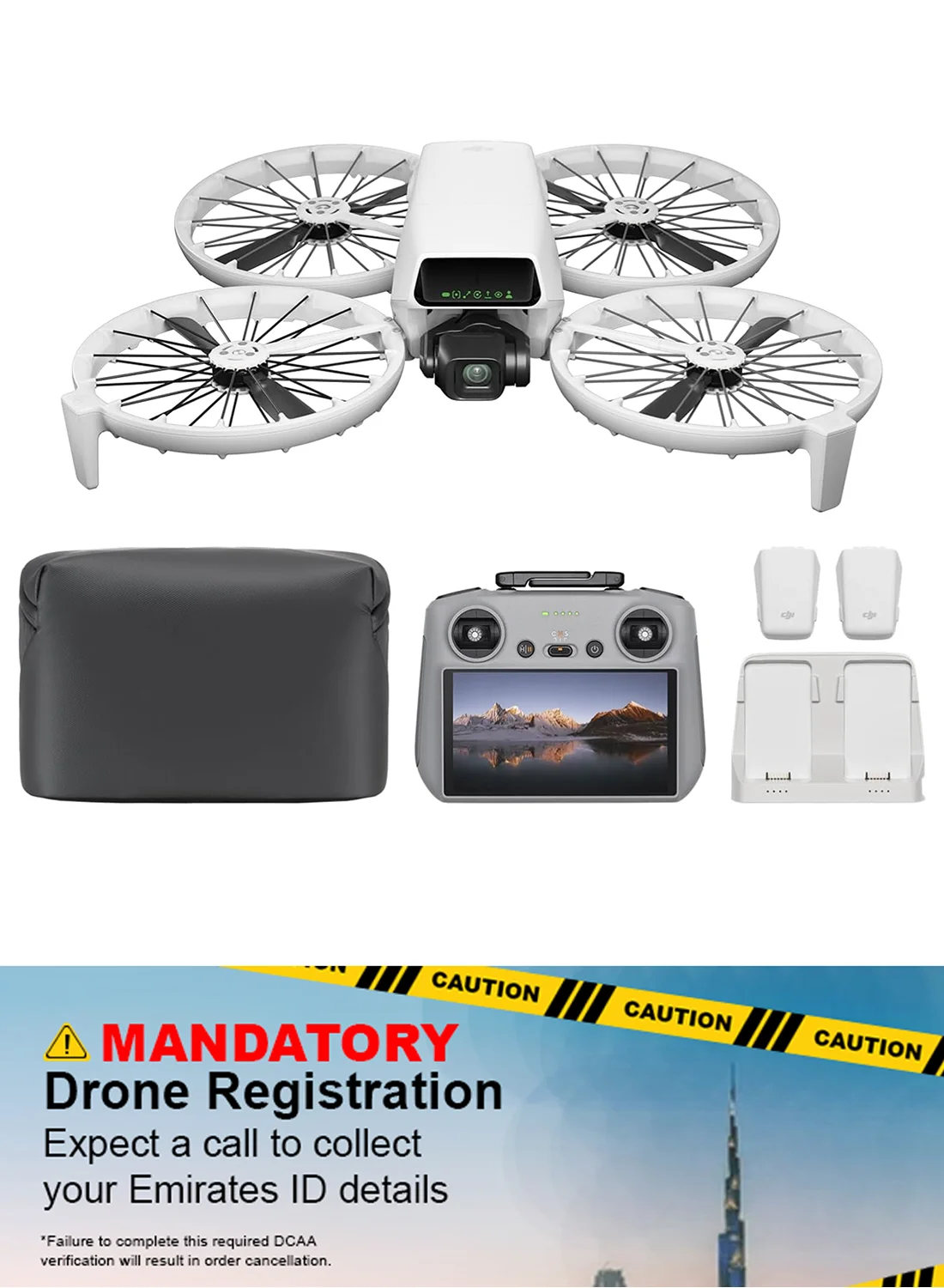 Premium 4K UHD Camera Drone with RC 2 Screen Remote Controller (Fly More Combo, 3 Batteries, 93-Min Flight Time) d2t7c