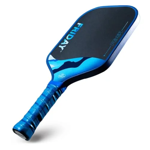Friday Fever Professional Pickleball Paddle T700 Raw Carbon Fiber Triple-Layer Construction (Glacier, 1 Pack) dnpnh