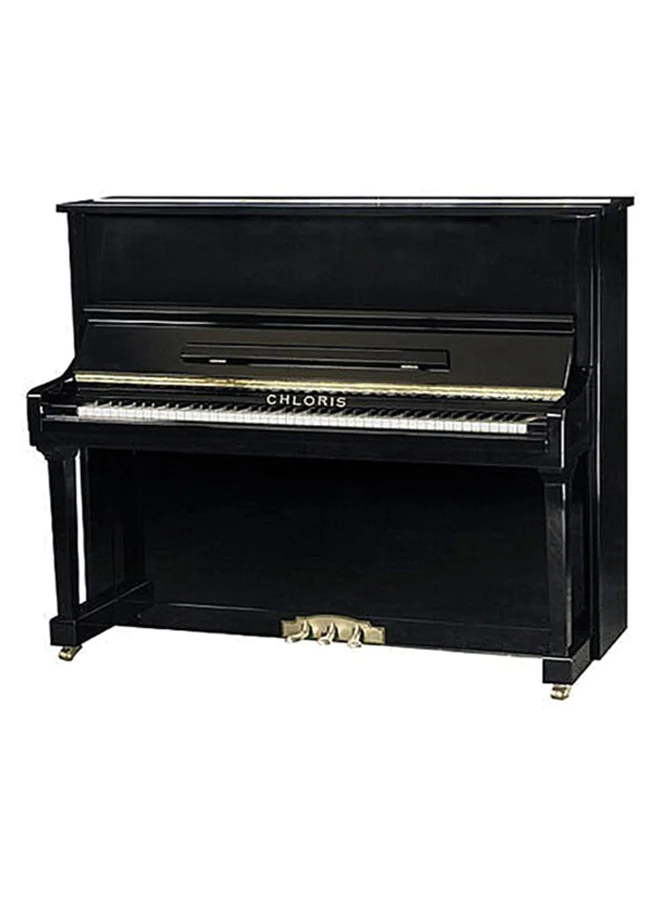 CHLORIS Upright Piano HU-118PE Premium Acoustic Musical Instrument (Ebony Finish, 118 cm) u74es