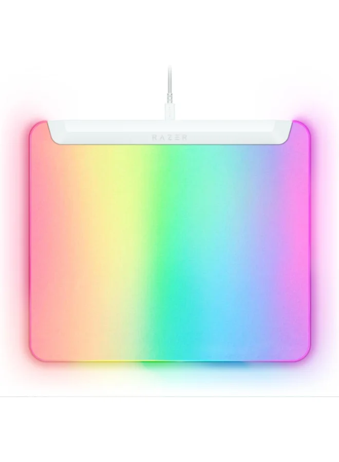 Premium RGB Illuminated Gaming Mouse Mat Ultra-Smooth Surface (White, 36 cm x 28 cm) gxfq1