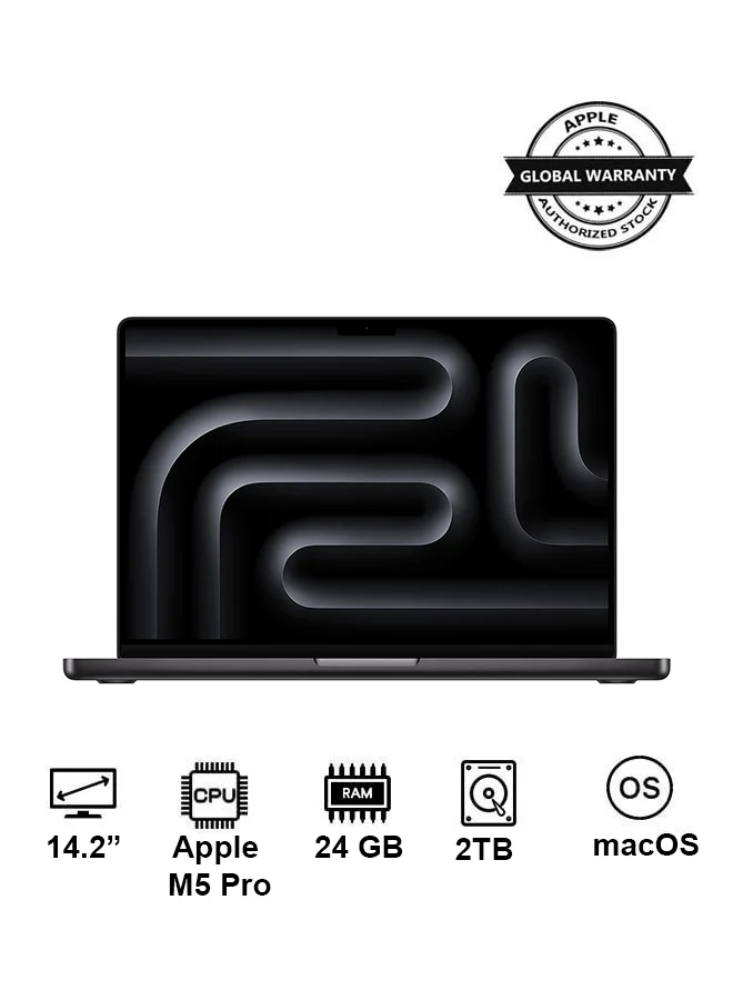 Premium Smart Laptop Pro 14.2-Inch Display 24GB RAM 2TB SSD High-Performance Professional Notebook (Space Black, 14.2 Inch) npm2y