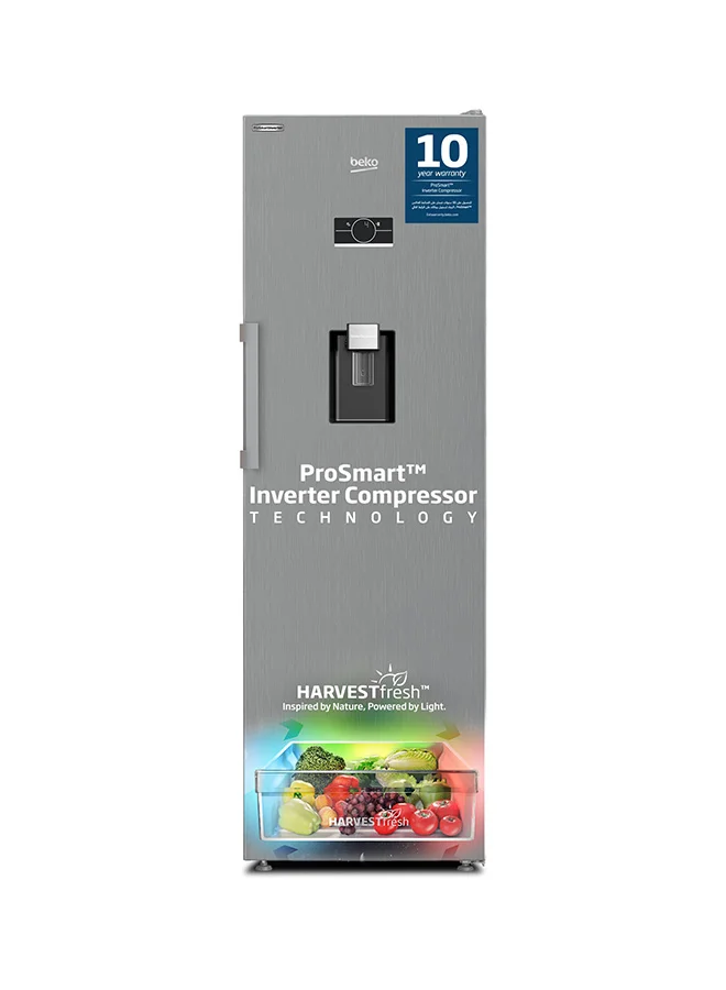 Beko Upright Refrigerator 365L Net Capacity Single Door No Frost Titanium Inox (365 L) 9hj48