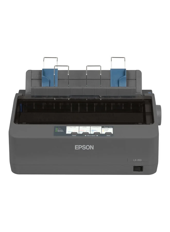 Premium Dot Matrix Printer High-Speed Impact Printing Device (Grey, Wired Connection) 8raq1