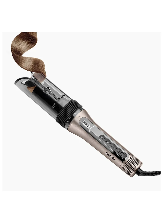 Style Secret Automatic Hair Curler Ceramic Chamber with Adjustable Heat and Timer (Brown) uhzjc