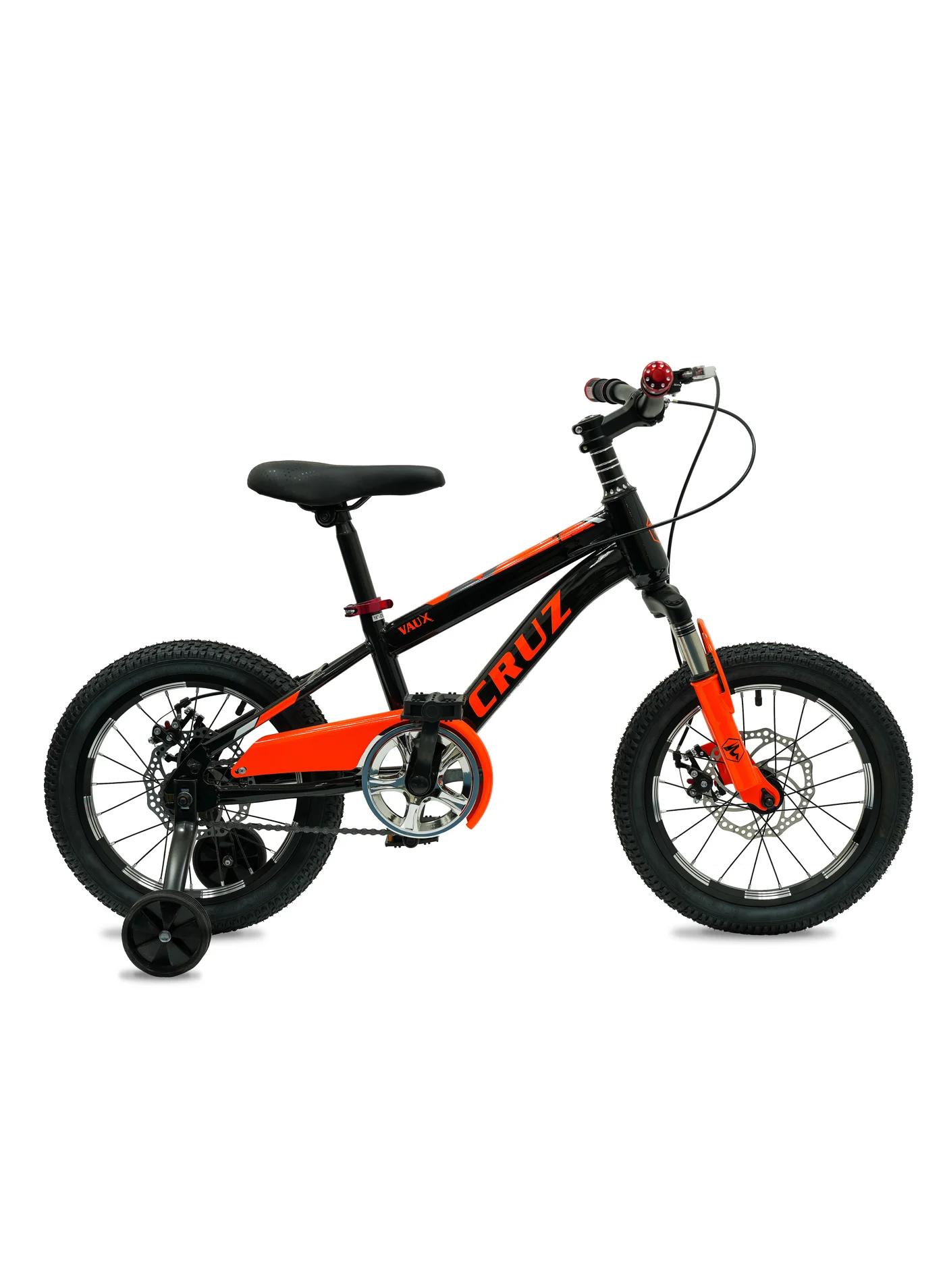 Vaux Cruz Mountain Bike for Kids with Adjustable Seat (16 Inch Wheel, Black) azr4c
