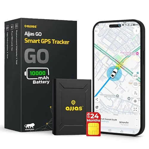 Premium Wireless GPS Tracker for Vehicles and Personal Assets (10000 mAh Battery, Magnetic Mount, Real-Time Tracking) c1hor