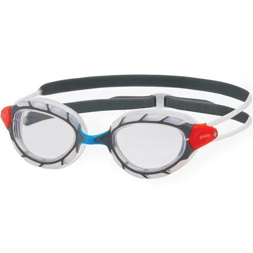 Premium Swimming Goggles with UltraFit Gasket and UV Protective Curved Lenses (Clear, Adult Regular) 7z32a