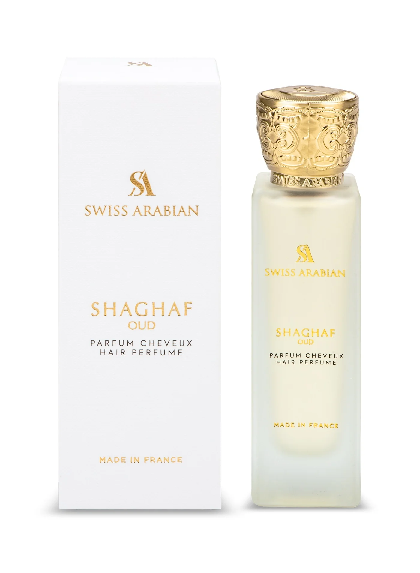 Swiss Arabian Shaghaf Oud Hair Mist Premium Woody Fragrance for Women and Men (50 mL) 3frlp