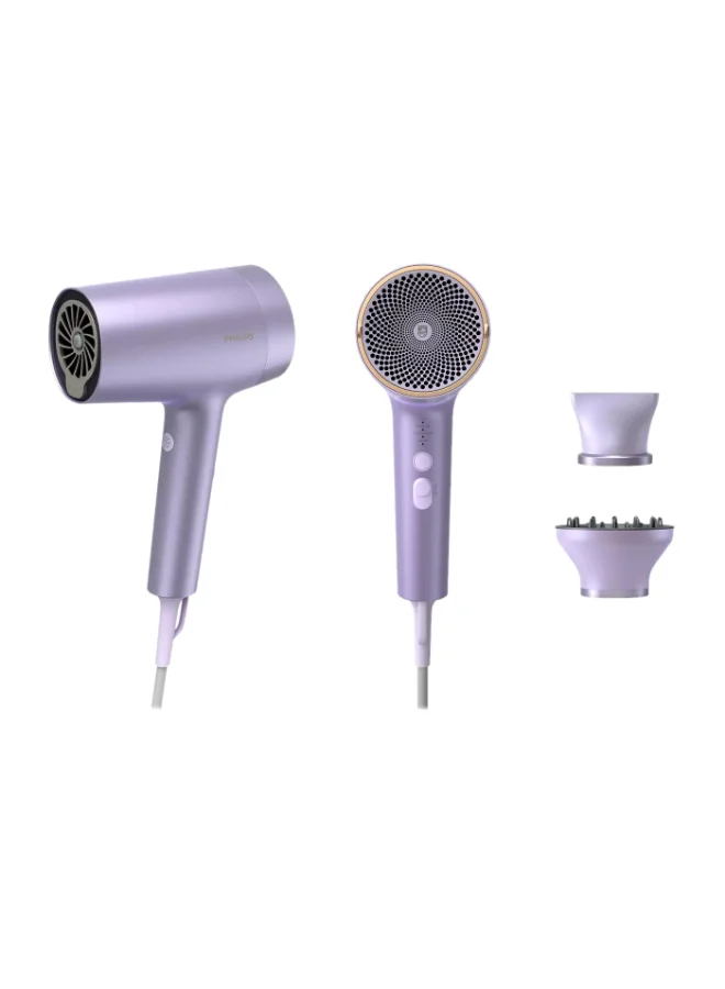 Professional Ionic Hair Dryer High-Speed Salon Performance (Purple, 1 Unit) swtuh