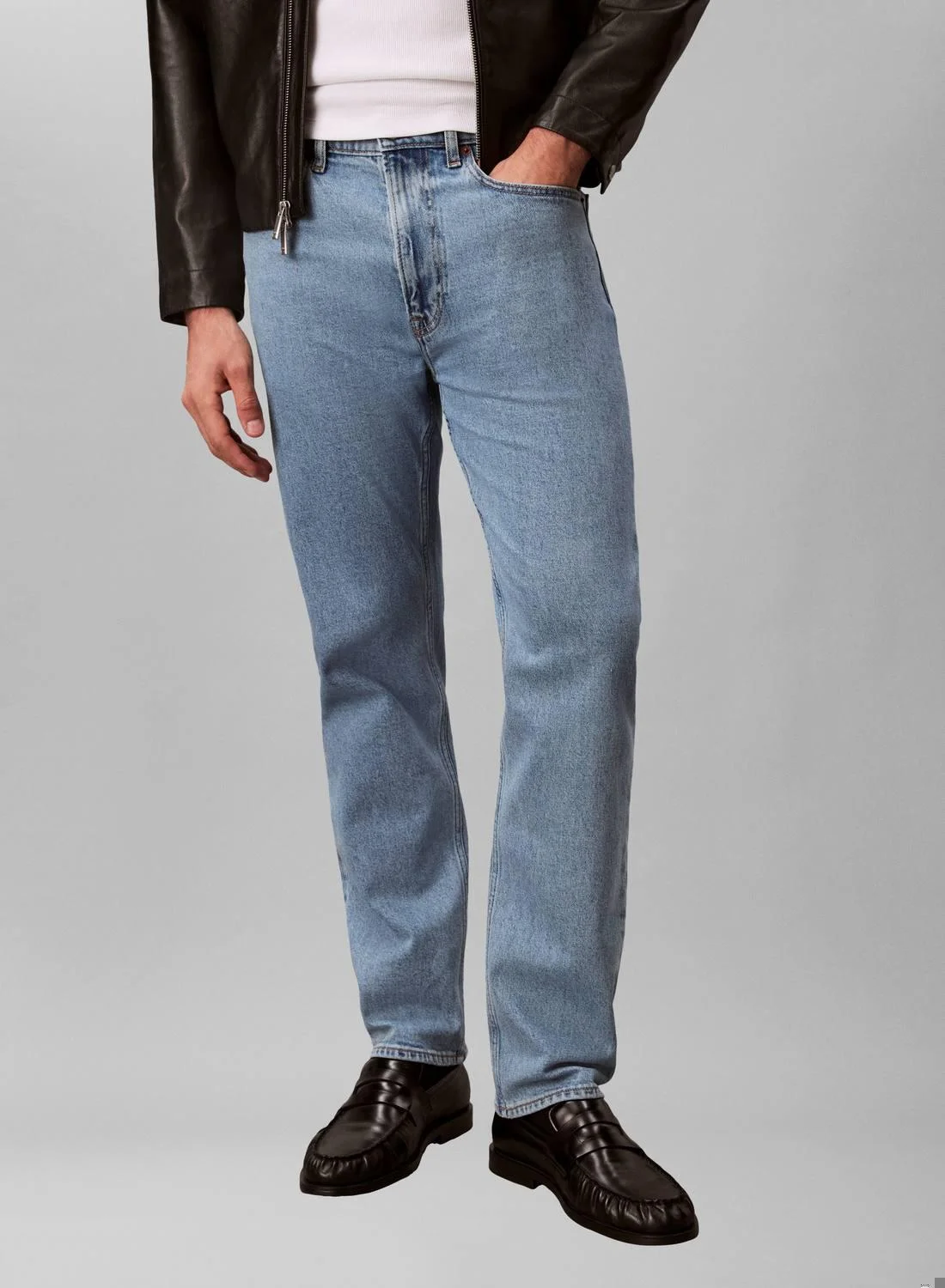 Premium Standard Straight Fit Jeans for Men (Classic Blue, 32W x 32L) bvn9t