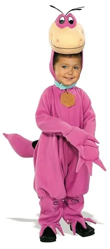 Dino Character Costume for Kids Premium Plush Halloween Outfit (Unisex Medium) 1cs1d