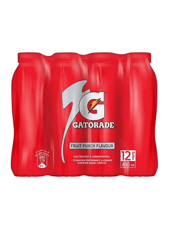 Premium Sports Hydration Drink Fruit Punch Flavor (12 x 495 mL) w65o3